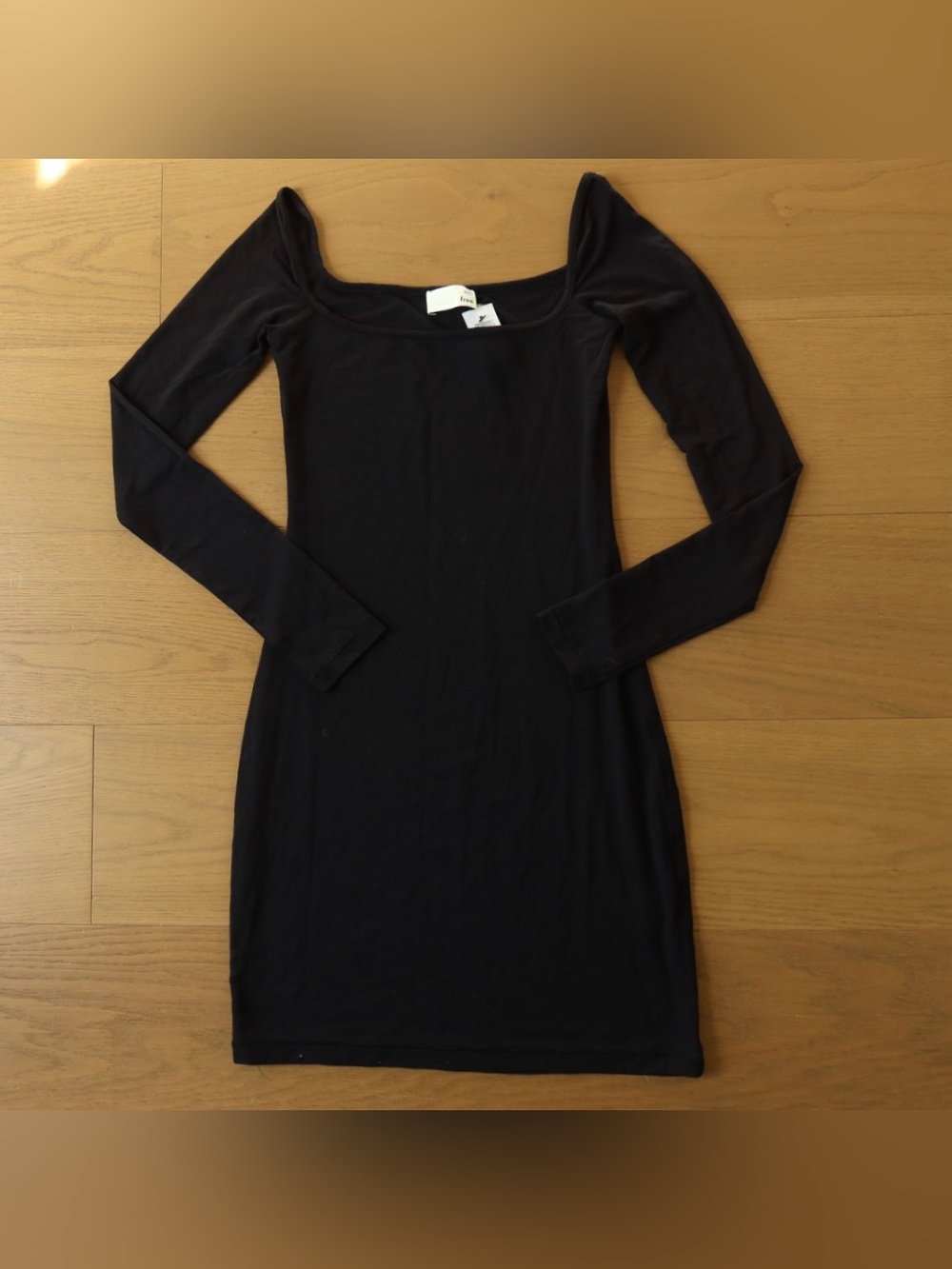 Wilfred Black Long-Sleeve Bodycon Dress